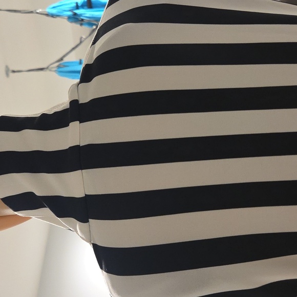 nwt! NORMA KAMALI SIDE STRIPE TURTLE JACKET in Black + Red Pinstripe Size XS/34 - Picture 5 of 12